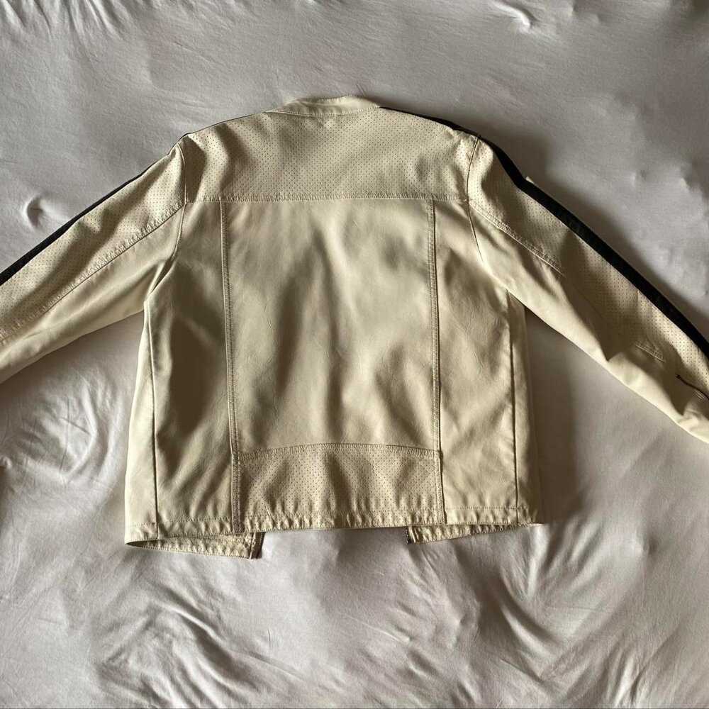 Black and Cream Wilson's faux leather jacket